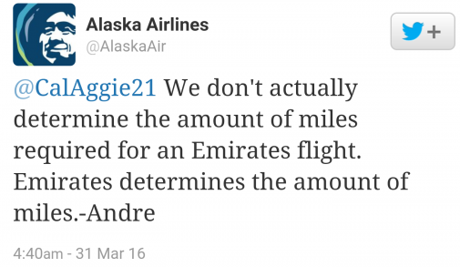 thoughts on alaskas bizarre emirates devaluation still want to fly emirates award chart