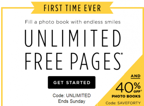 HOT Get Unlimited Free Extra Pages And 40 Off Shutterfly Photo Books 