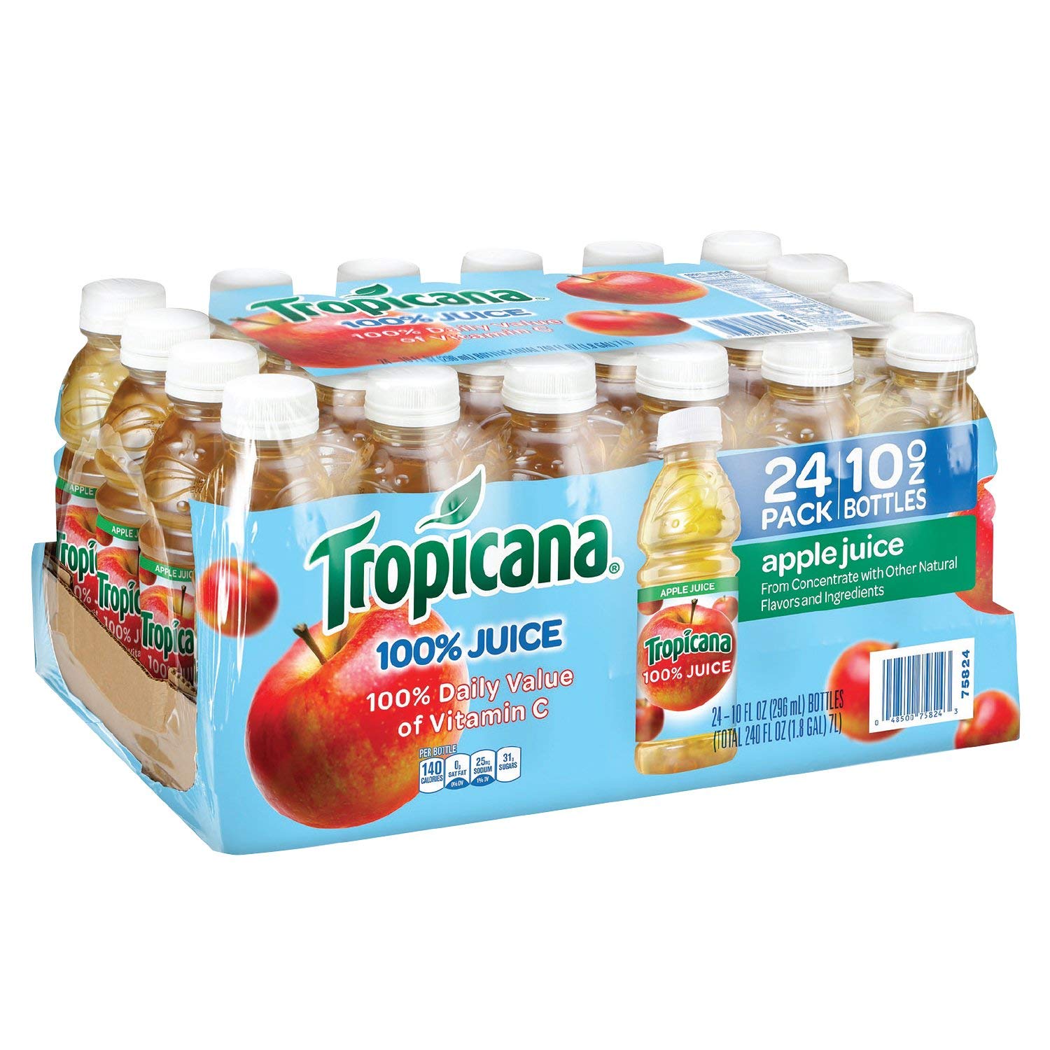 Save On Tropicana Orange And Apple Juice From Amazon. 24 Bottles Of