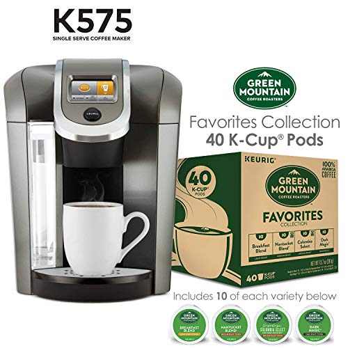 Keurig K575 Platinum Single Serve K Cup Pod Coffee Maker And 40