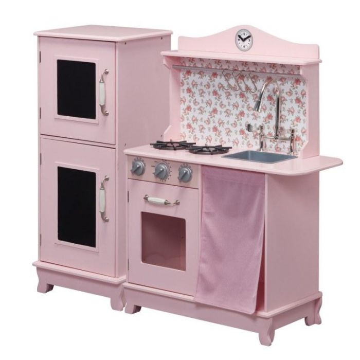 Teamson Kids Pink Sunday Brunch Wooden Play Kitchen For Just