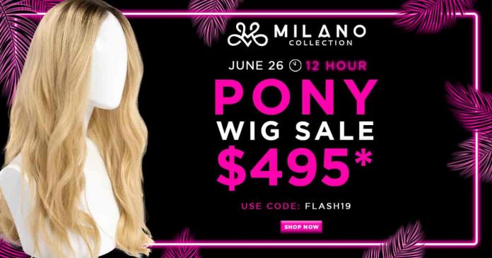 Milano Collection Ponytail Wig Flash Sale Ponytail Shaitels For