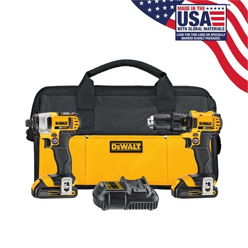 HURRY! DEWALT 20V MAX Impact Driver And Drill Combo Kit With 2