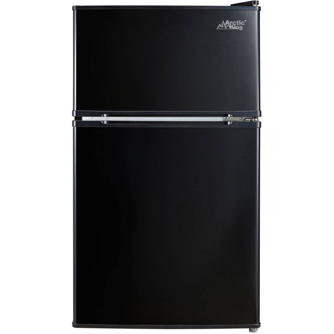 Arctic King 3.2 Cu. Ft. Two Door Mini Fridge With Freezer For $127