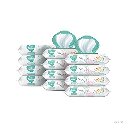 pampers sensitive wipes 864