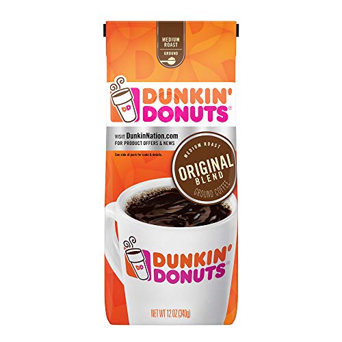 Dunkin' Original Blend Medium Roast Ground Coffee 12oz Bag For 4.244