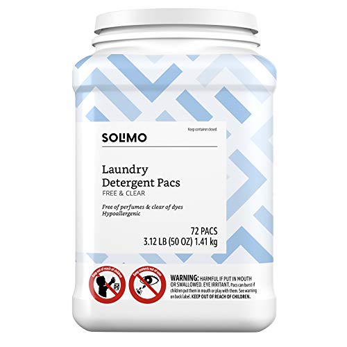 Box Of 72 Solimo Free & Clear Laundry Detergent Pacs For 5.716.38 Shipped From Amazon