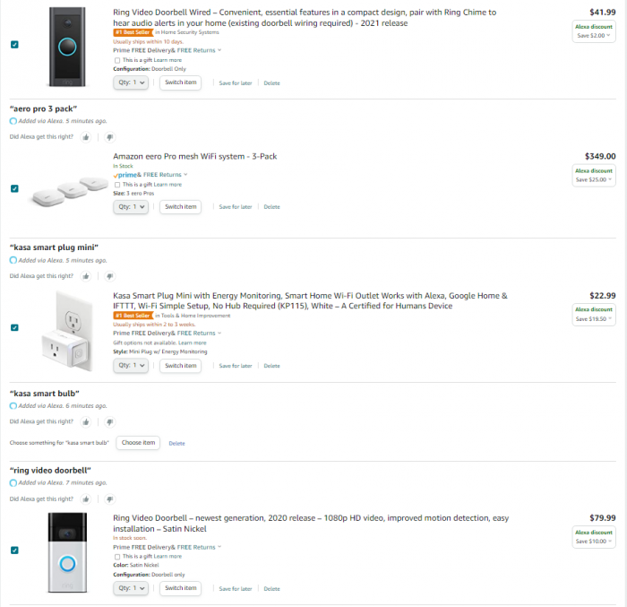Save Big On Ring Doorbell, Kasa Smart Plug, And eero Pro Via Alexa