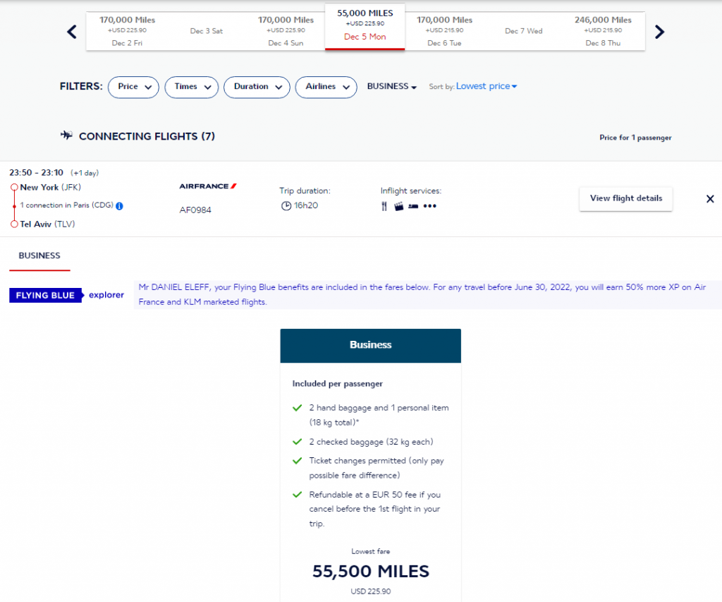 Transfer AMEX Points Into Flying Blue Miles And Get A 25 Bonus, Fly To