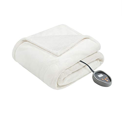 Beautyrest Heated Microlight 100 Sherpa Electric Queen Blanket For 83