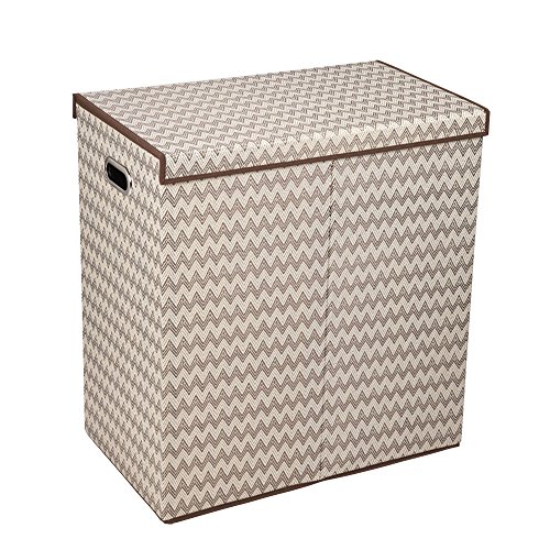 Household Essentials Double Hamper Laundry Sorter With Lid