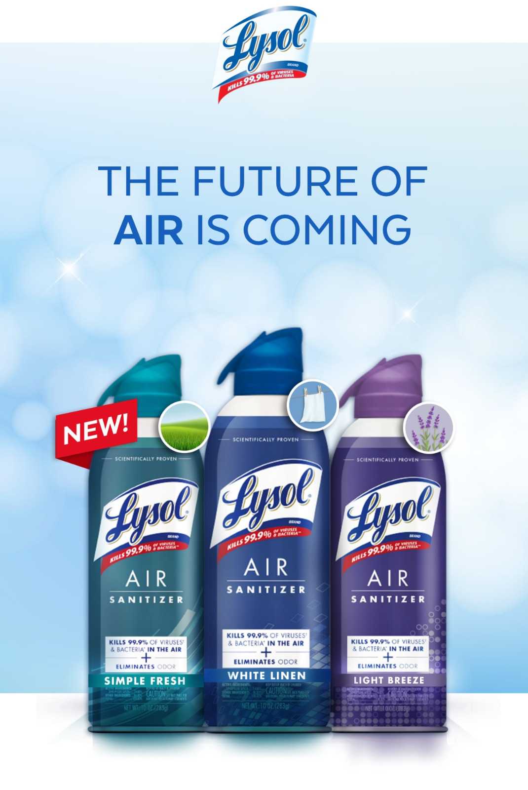 Get A Coupon For A Free Bottle Of Lysol Air Sanitizer! - DansDeals.com