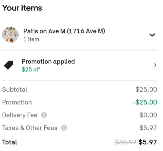 Postmates promo best sale code nyc