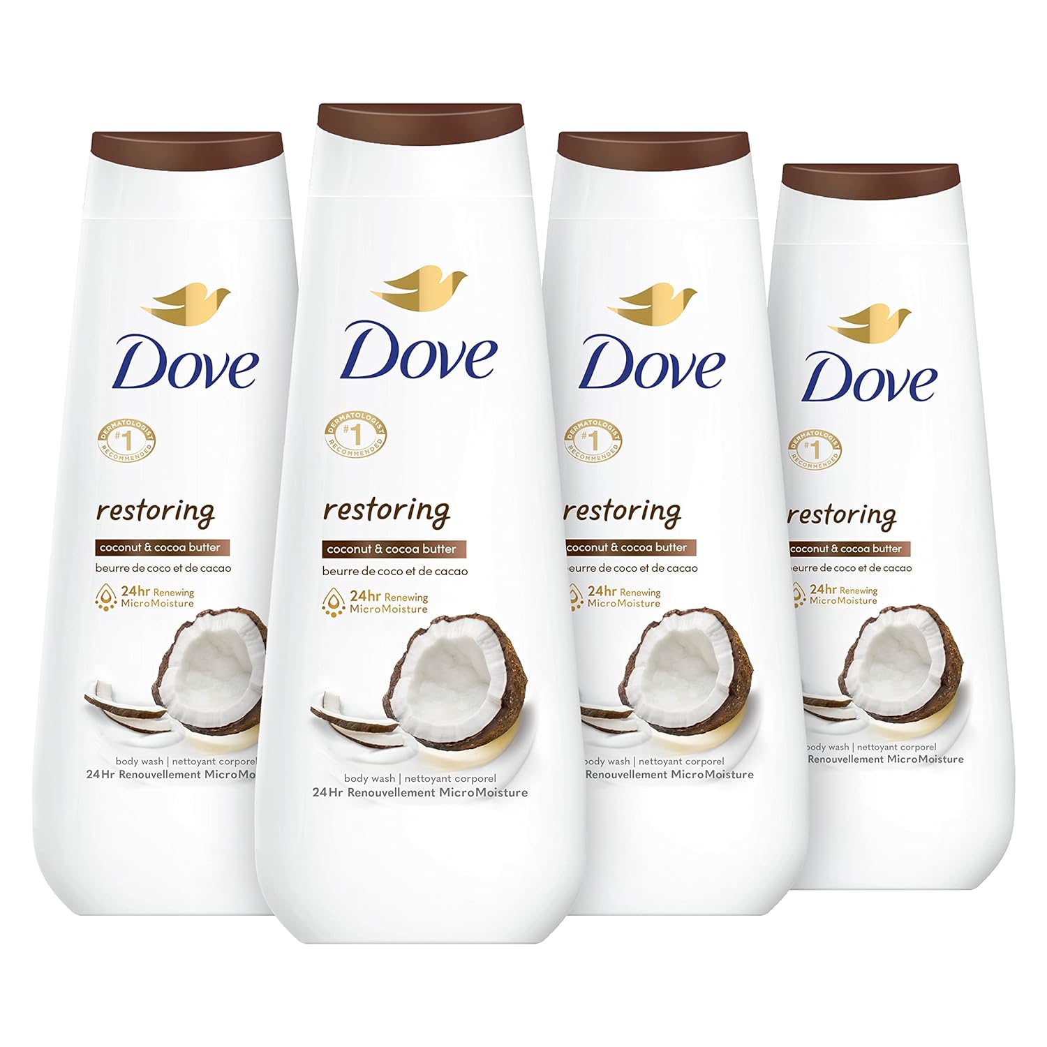 Lowest Price Ever After Stacking Discounts! 4 Bottles Of Dove Coconut