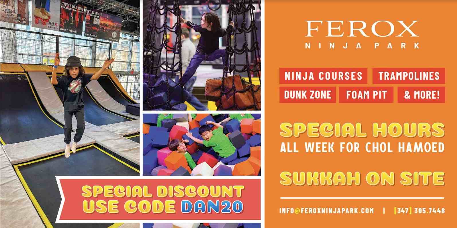 Celebrate Chol Hamoed At Ferox Ninja Park! Exclusive Promo For