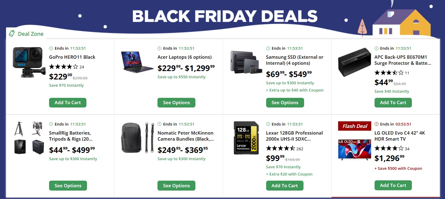 [Check AMEX Offers For 40 Off 400!] B&H Black Friday Sale Is Live