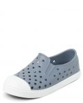 The Children's Place,Boys Slip On Water Play Sneakers,Grey Perforated,Big Kid,4