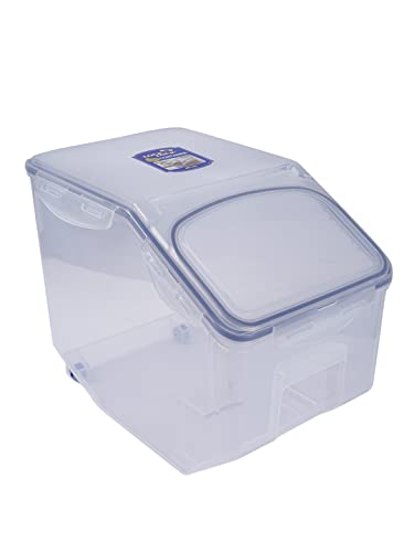LOCK & LOCK Easy Essentials Food Lids (Flip-Top) / Pantry Storage, BPA Free, Top-50.7 Cup-for Rice, Clear