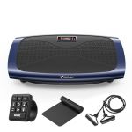 MERACH Vibration Plate Exercise Machine, 3D & 4D Vibration Plate with 2 Tension Ropes LED Display, Whole Body Vibration Platform for Women Men, Exercise Equipment for Home