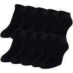 GOLDTOE womens Cushion No Show Socks, Black, Shoe Size 6-9 US