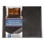 Durable Corporation-396S2432 Heavy Duty Rubber Fingertip Outdoor Entrance Mat, 24" x 32", Black