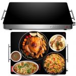 Magic Mill Food Warming Mat - Electric Warming Tray, 3 Temperature Levels, 10s Fast Heating Silicone Surface, Rollup Buffet Heat Pad, Non-Slip Feet Protect Countertops, Ideal for Parties, Home, Travel