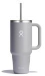 Hydro Flask 40 Oz Travel Tumbler with Handle, Lid and Straw - Insulated Stainless Steel in Birch