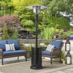 Mainstays 48,000 BTU Propane Gas Outdoor Freestanding Metal Patio Heater, Black