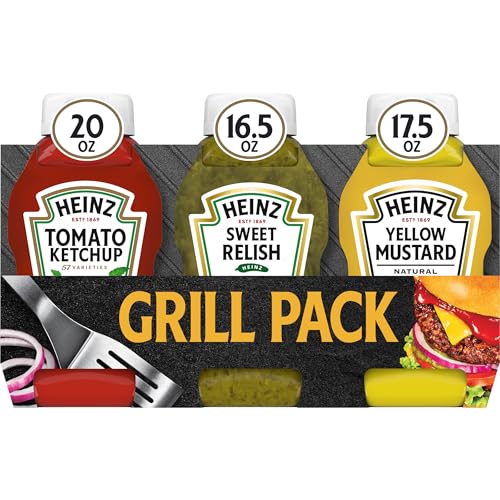 Heinz Tomato Ketchup, Sweet Relish, And Yellow Mustard Grill Pack Now Just $3.59-$4.19 Shipped From Amazon