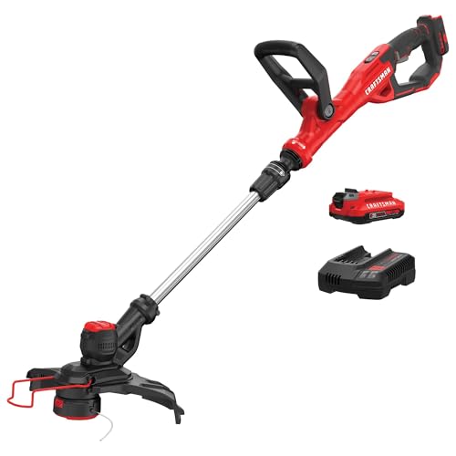 CRAFTSMAN Lightweight 20V Cordless Weed Wacker String Trimmer And Edge With 2.0 Ah Battery For $69 Shipped From Amazon