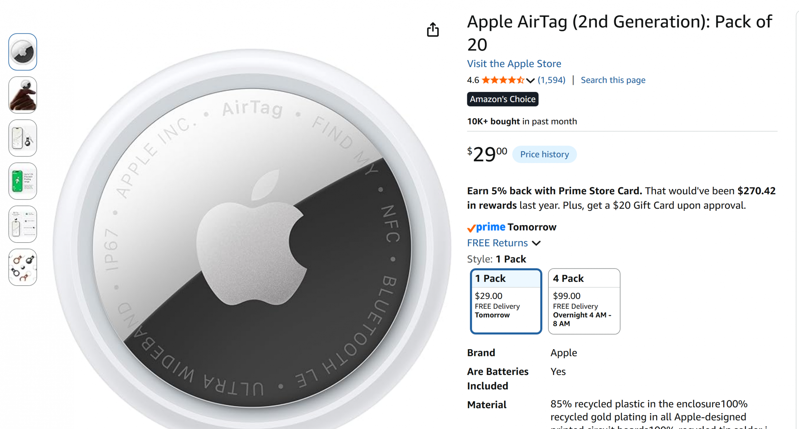 Amazon April Fools Joke? 20 Pack Of Apple AirTags 2nd Gen For $29