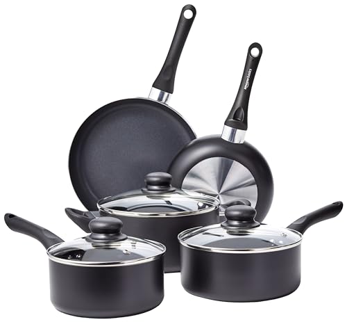 Amazon Basics Ceramic Non-Stick 8-Piece Cookware Set For $35.99 Shipped From Amazon