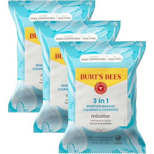 3 Packs Of Burt’s Bees Coconut & Lotus Micellar Makeup Remover & Facial Cleansing Towelettes For $7.15-$7.99 Shipped From Amazon