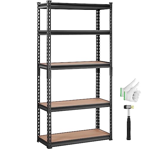 Lowest Price Ever! VEVOR 5-Tier Adjustable Storage Shelving Unit With 2000 Pound Capacity For Just $28.06 From Amazon!