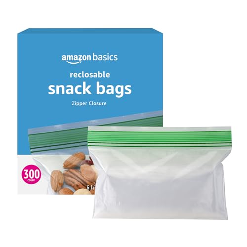 300 Pack Of Amazon Basics Reclosable Snack Storage Bags For Just $4.69-$5.08 And More On Sale From Amazon