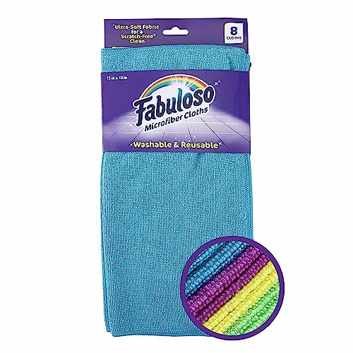 8 Pack Of Fabuloso Microfiber Cleaning Cloths For $3.38-$3.78 From Amazon