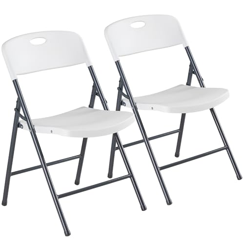 2 Pack Of DUMOS Heavy Duty Folding Chairs For $26.99 From Amazon