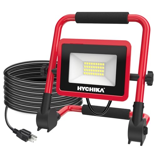 HYCHIKA 30W LED Work Light With Stand For $13.76 From Amazon