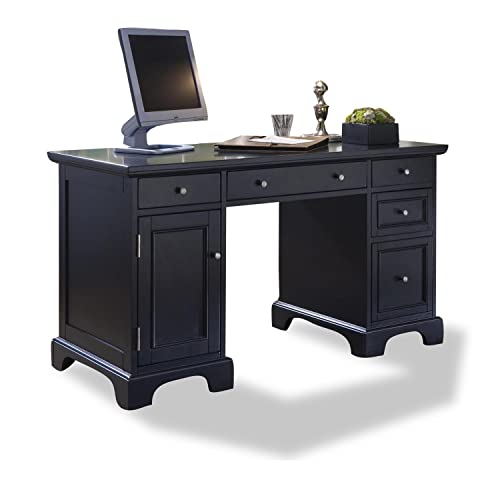 Homestyles Bedford Black Pedestal Desk For $116.88 Shipped From Amazon