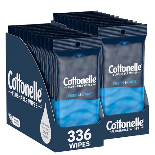 24 On-The-Go Packs Of Cottonelle Fresh Care Flushable Wet Wipes For $9.88-$11.68 From Amazon
