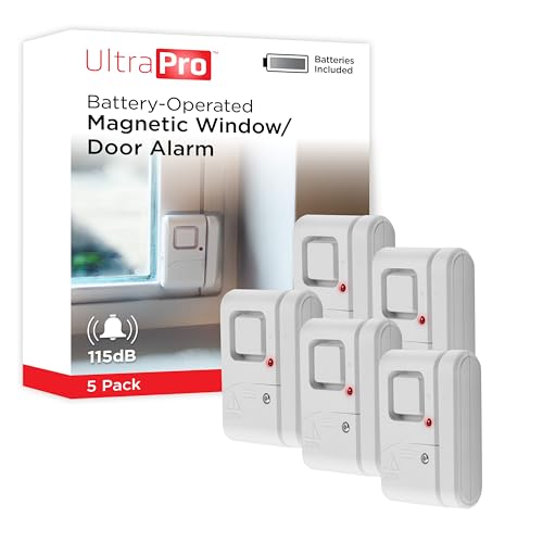 Set Of 5 UltraPro Personal Security Window And Door Alarm Sensors For $9.38 From Amazon