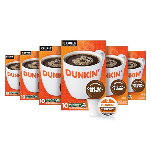60 Pack Of Dunkin’ Original Blend Medium Roast Coffee K-Cup Pods For $17.34-$19.38 Shipped From Amazon