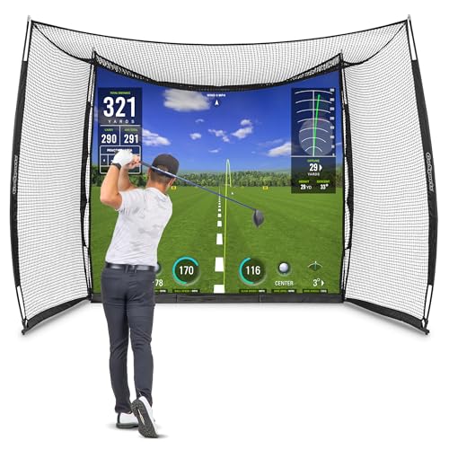 GoSports Range Cage 10′ x 8′ Golf Practice Hitting Net With Impact Screen For $188.98 Shipped From Amazon