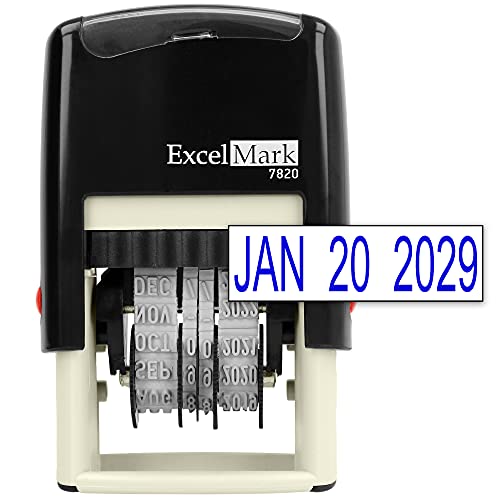 ExcelMark Self-Inking Rubber Date Stamp For $4.99 From Amazon
