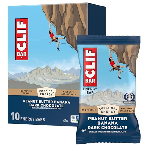 10 Pack Of Peanut Butter Banana Dark Chocolate CLIF Bars (OU-D) For $3.32-$4.47 Shipped From Amazon