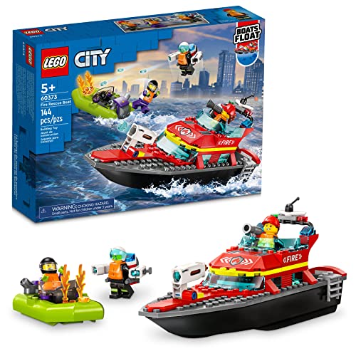 LEGO City Fire Rescue Boat Building Set For $23.99 From Amazon