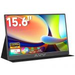 memzuoix 15.6" FHD 1080P Portable Monitor｜Second External｜100% sRGB｜USB-C+HDMI for PS5/Switch｜VESA Mount｜Built-in Speakers | Black